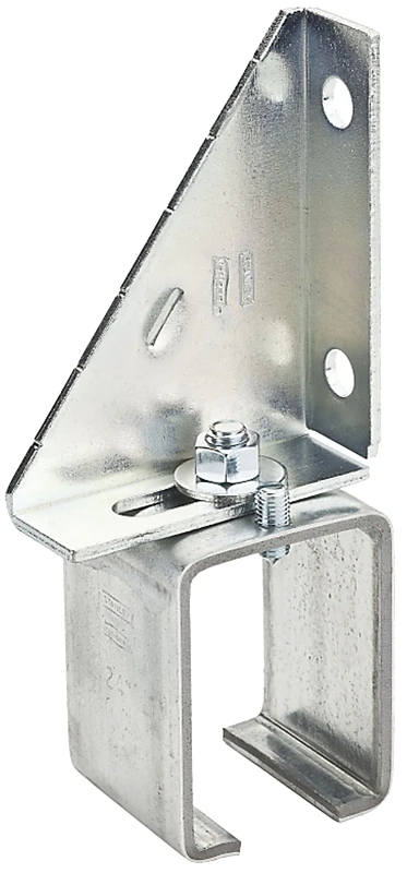 Galvanized Single Splice Bracket For Box Rail #5114/#5116 - Adjustable Mounting Hardware