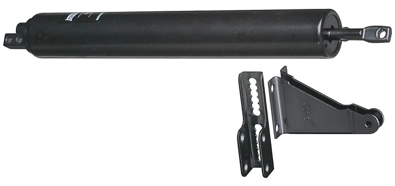 Black Storm Door Closer with Adjustable Closing Speed and Durable Metal Construction