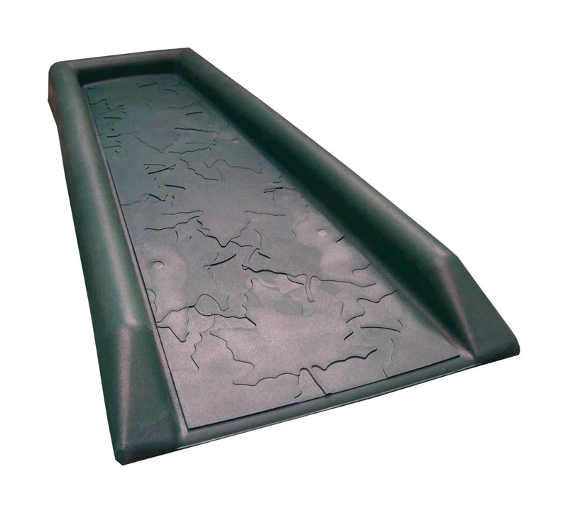 Universal Green Splash Block for Downspouts and Water Diversion