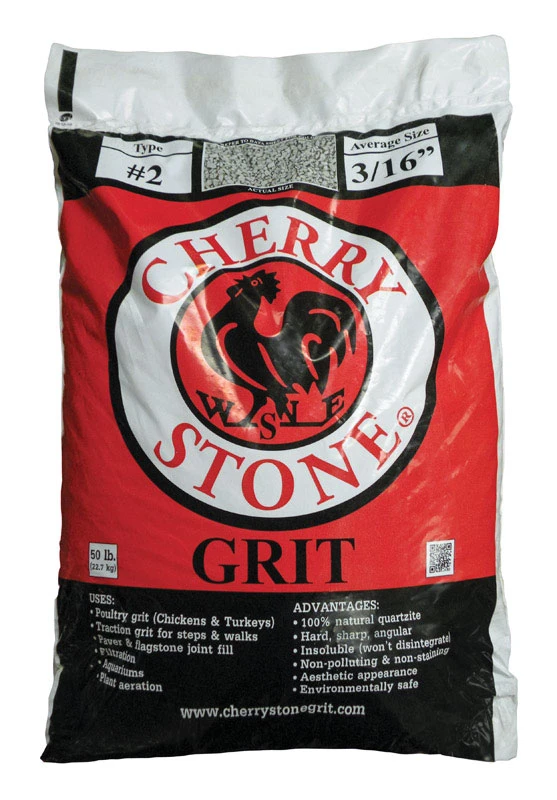 Poultry Grit Type 2 Coarse, 50 Pound Bag for Poultry Feed Supplement