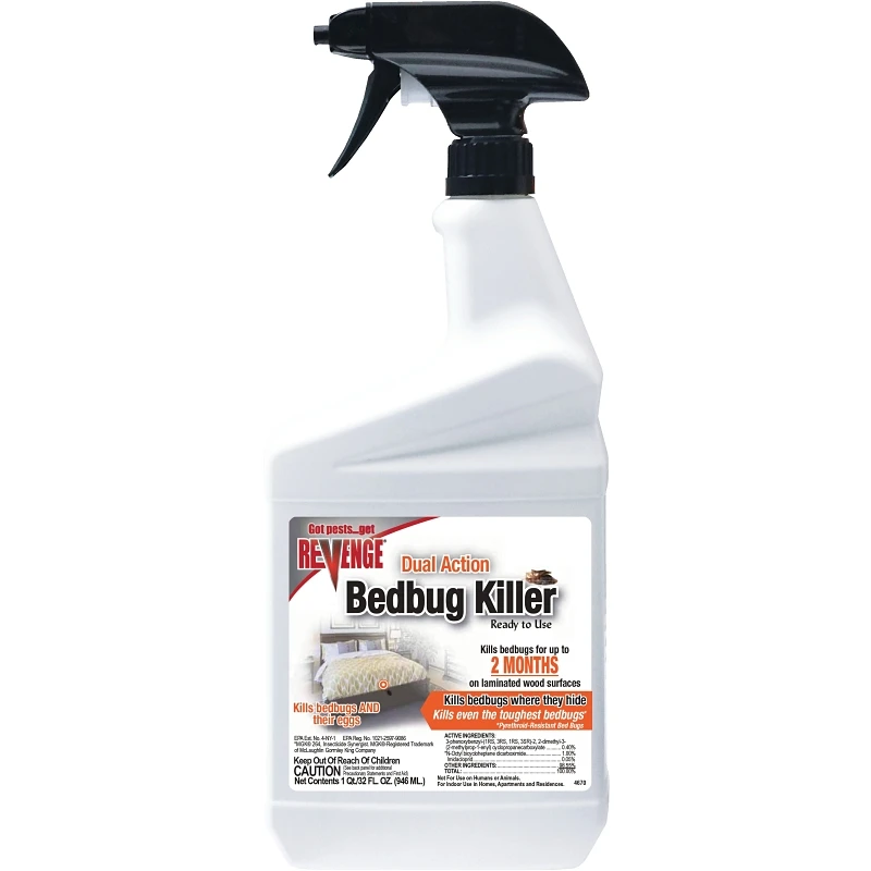 Revenge 1 Quart Ready To Use Trigger Spray Bedbug Killer With Permethrin