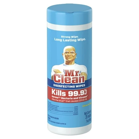 Disinfecting Wipes, Citrus Scent, 35 Count