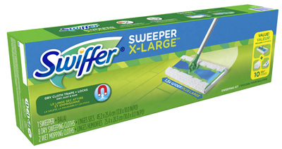Sweeper Xl Dry & Wet Mop Starter Kit - 18 In. Mop With Cloths