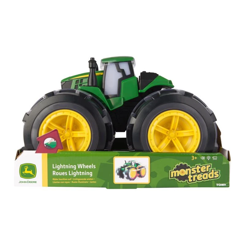 John Deere Monster Treads Deluxe Replacement Wheels Set for Ride-On Toys
