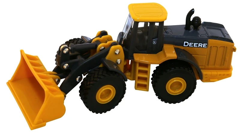 John Deere Wheel Loader, 1:64 Scale, Durable Plastic Construction Toy