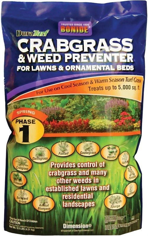 Crabgrass and Weed Preventer for 5,000 Square Feet Coverage