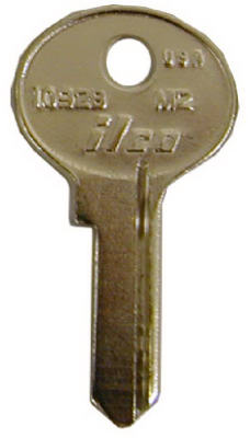 Nickel Plated Padlock Key M2/1092b, Brass, 10 Pk, Model Al2422200b
