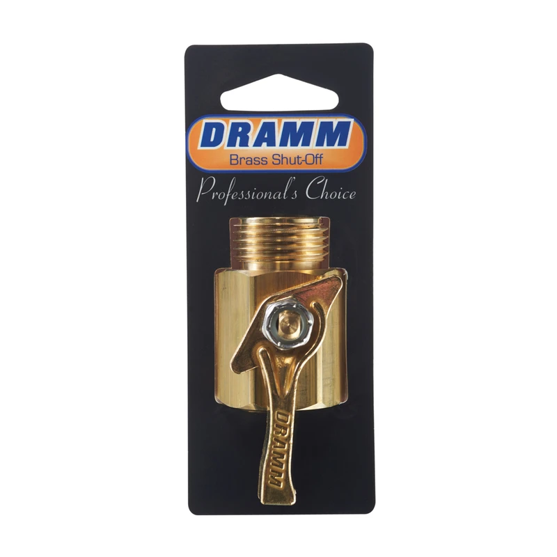Heavy Duty Brass Hose Shut-off Valve, 3/4 Inch Male To Female Threads