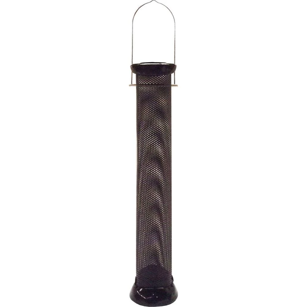 12-inch Steel Mesh Tube Bird Feeder With Removable Base And Lifetime Warranty
