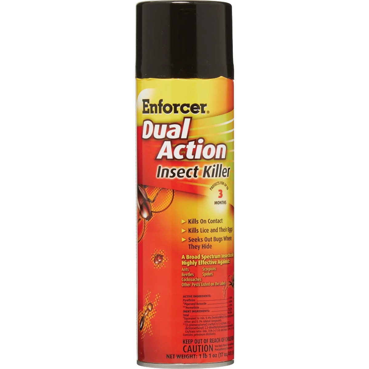 Dual Action 17 Oz. Aerosol Spray Insect Killer - Broad-spectrum Pest Control