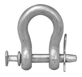 7/8-inch Long Straight Clevis With 3/4-inch Pin Diameter, Forged And Galvanized