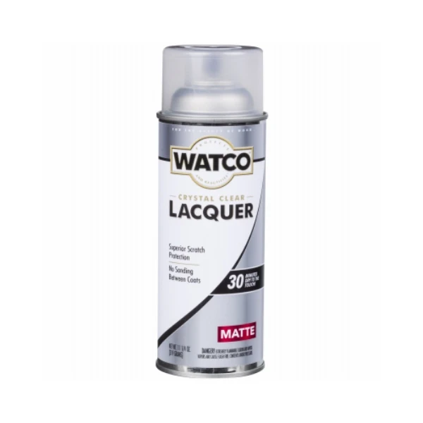 Clear Matte Lacquer Wood Finish, 11.25 Oz Aerosol For Interior Surfaces