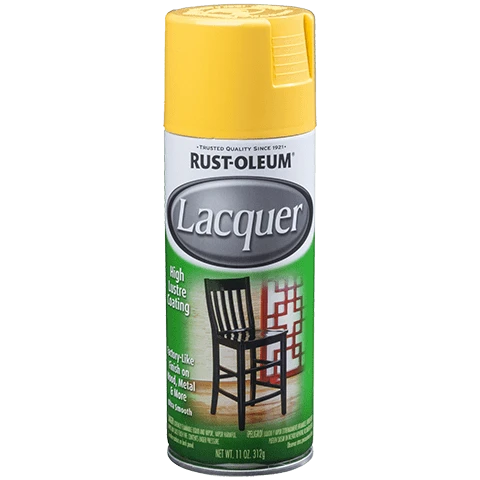 Specialty Spray Lacquer, Yellow Gloss, 11 Oz - Ultra Hard Finish