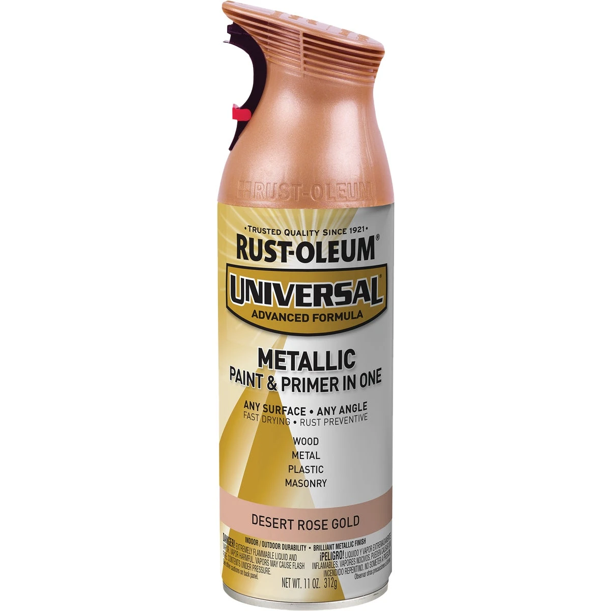 Universal 12 Oz. Metallic Desert Rose Gold Spray Paint