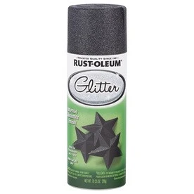 Specialty Midnight Black Glitter Spray Paint, 10.25 Oz For Multi-surface Use
