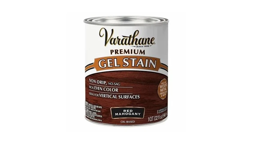 Red Mahogany Gel Wood Stain, One Quart Container