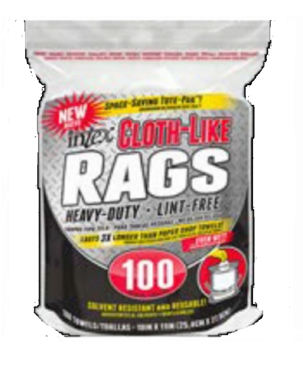 Cloth-Like Rags, White, 100-Ct.