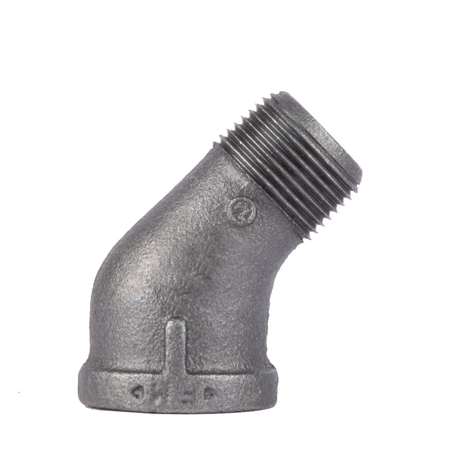 Industries 1/8 In. Mip X 1/8 In. D Fip Black Malleable Iron 45 Degree Street Elbow