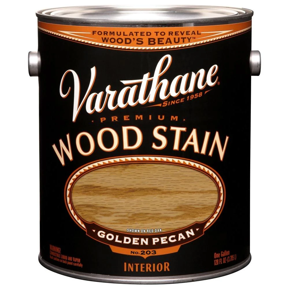 Golden Pecan Premium Oil-Based Interior Wood Stain, One Gallon