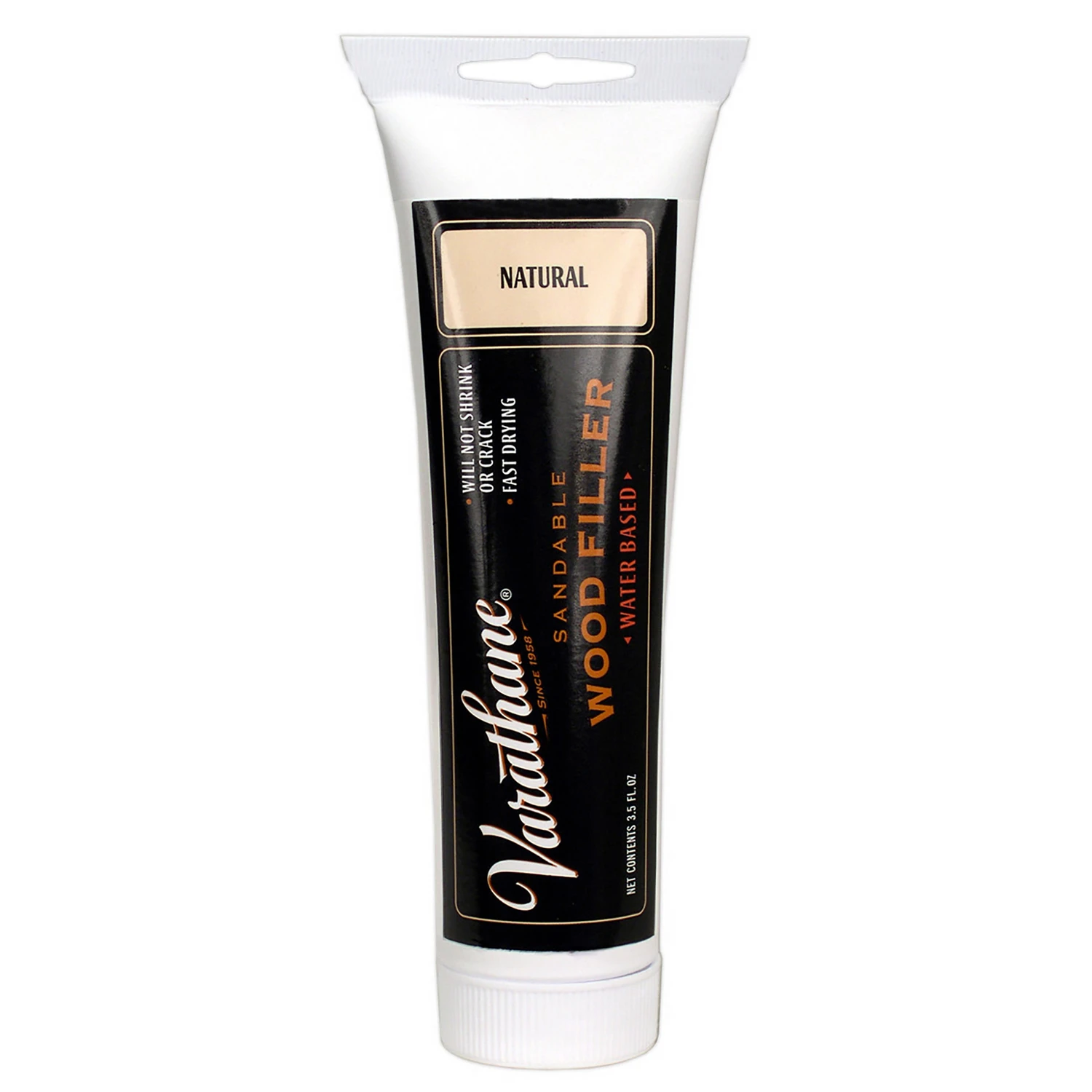 Premium Natural Wood Filler 3.5 Oz - Fast Drying, No Shrinkage