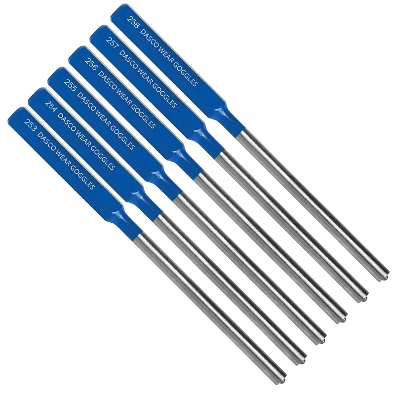 6-piece Roll Pin Punch Kit - High Carbon Steel Precision Tools