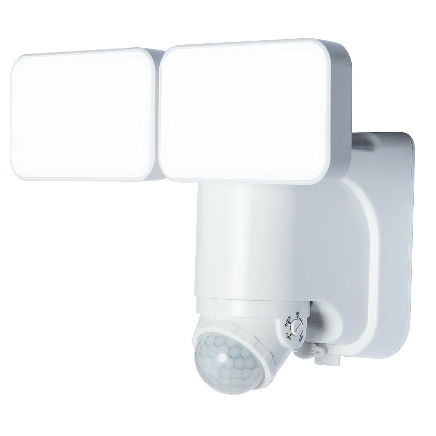 Motion-sensing Solar Powered Led Security Light, 1000 Lumens, White
