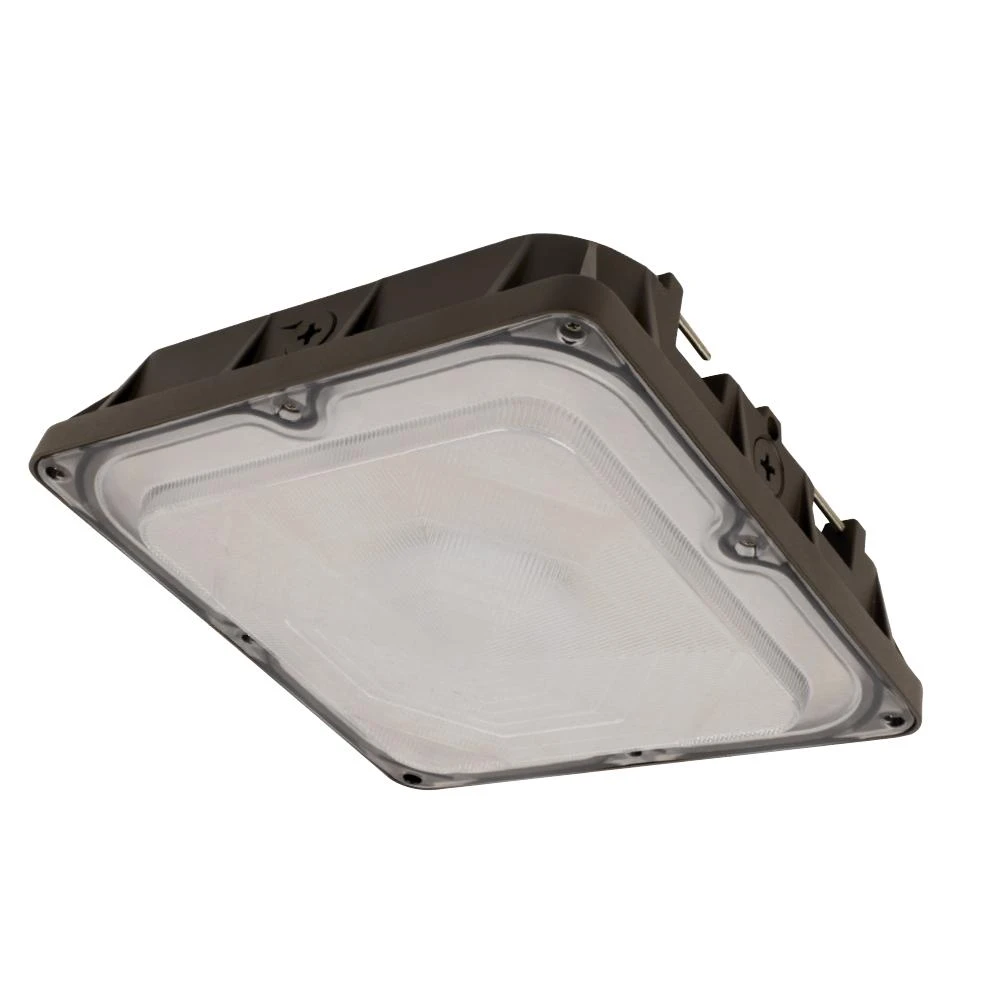 LED Canopy Light Fixture 10 Inch Commercial Grade Aluminum Housing 4700 Lumens 45 Watt