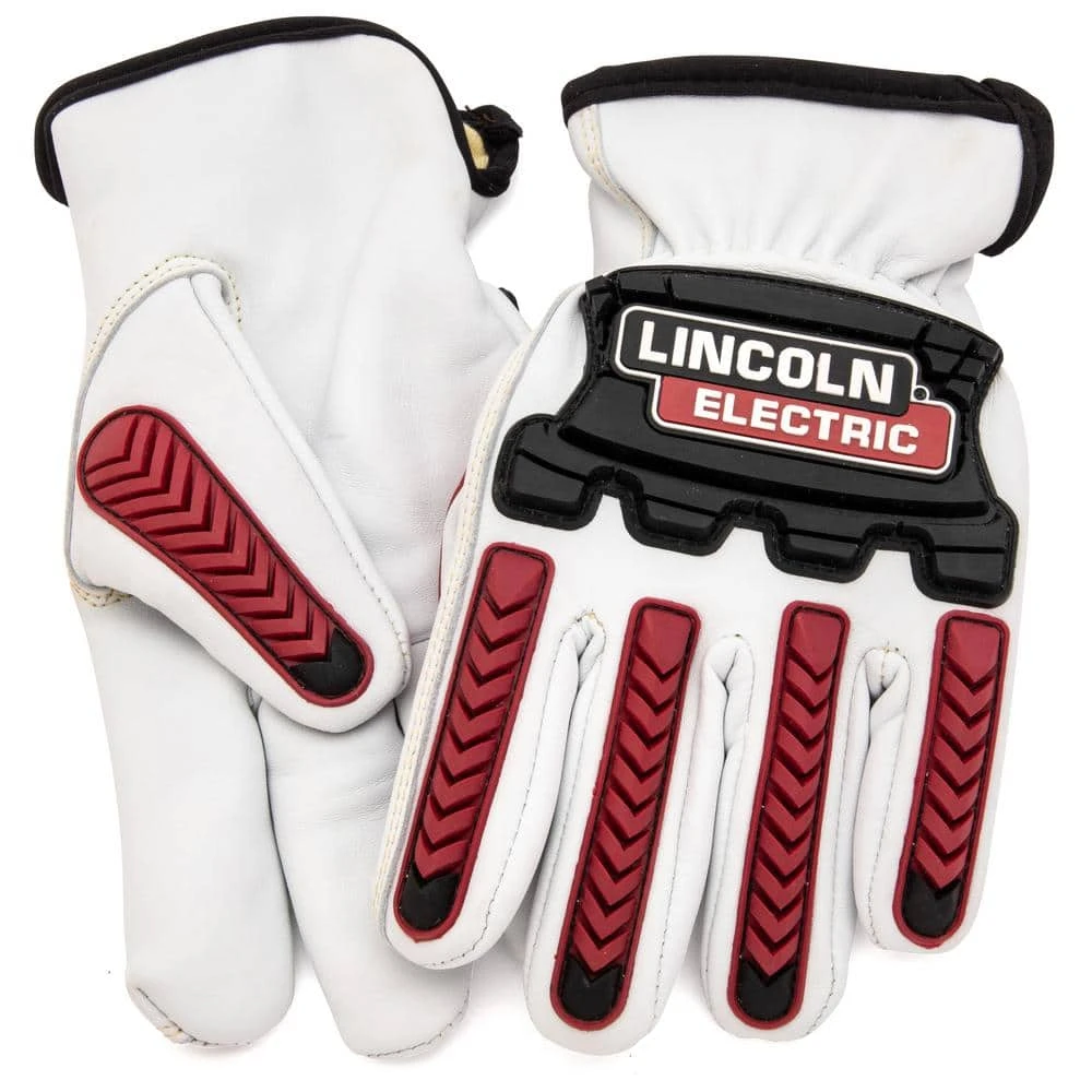 Cut Resistant Leather Working Gloves Large Size Durable Protection