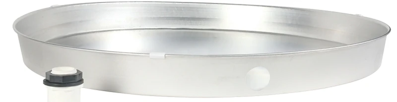 Aluminum Water Heater Drain Pan With Pvc Fitting, 24 X 2.25-inches