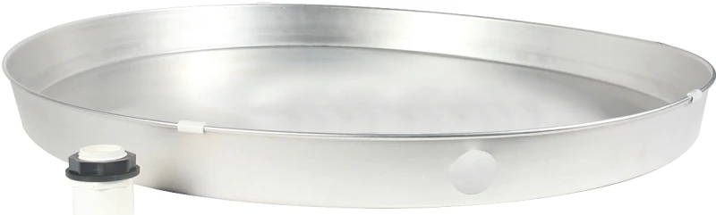 Aluminum Water Heater Drain Pan With Pvc Fitting, 22 X 2.25 Inches