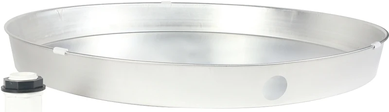 Aluminum Water Heater Drain Pan With Pvc Fitting, 26 X 2.25-inches
