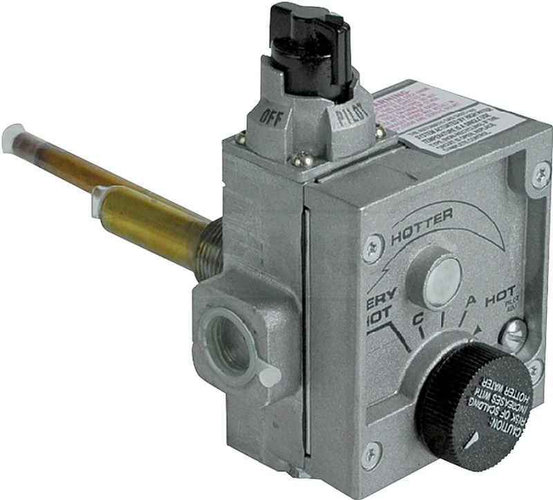 Water Heater Gas Control Valve, 42,000 Btu, Adjustable Temperature