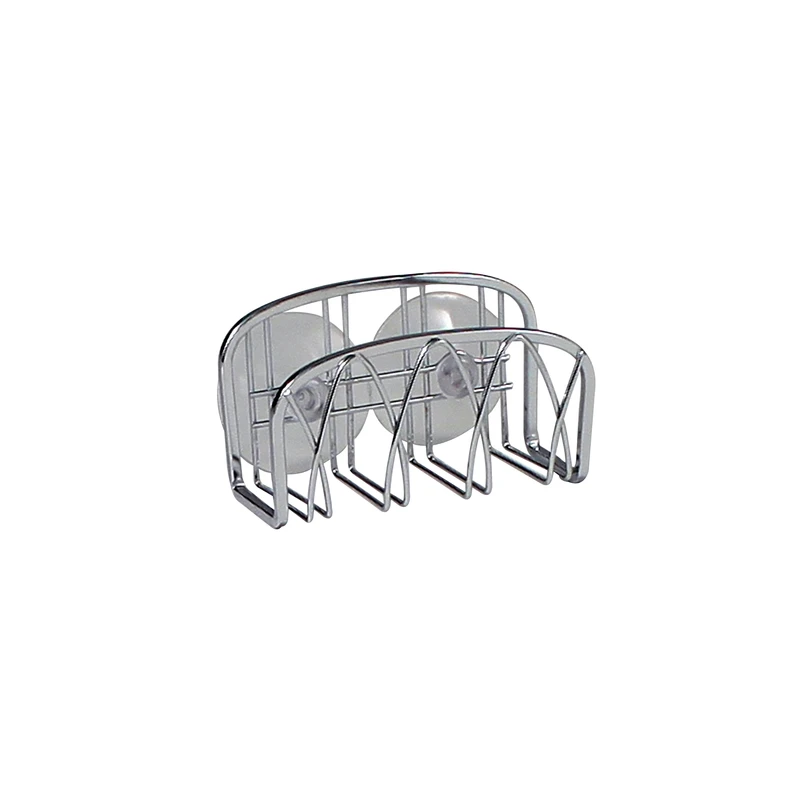 Chrome Twist Sink Caddy Organizer for Kitchen or Bathroom