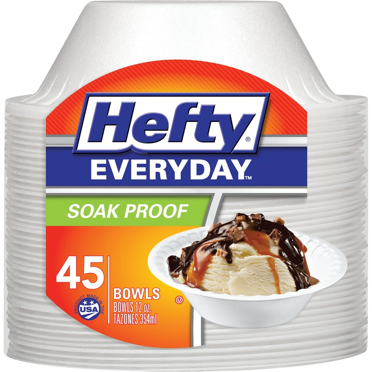 Foam Bowls, Soak-Proof, 12-oz., 45-Ct.