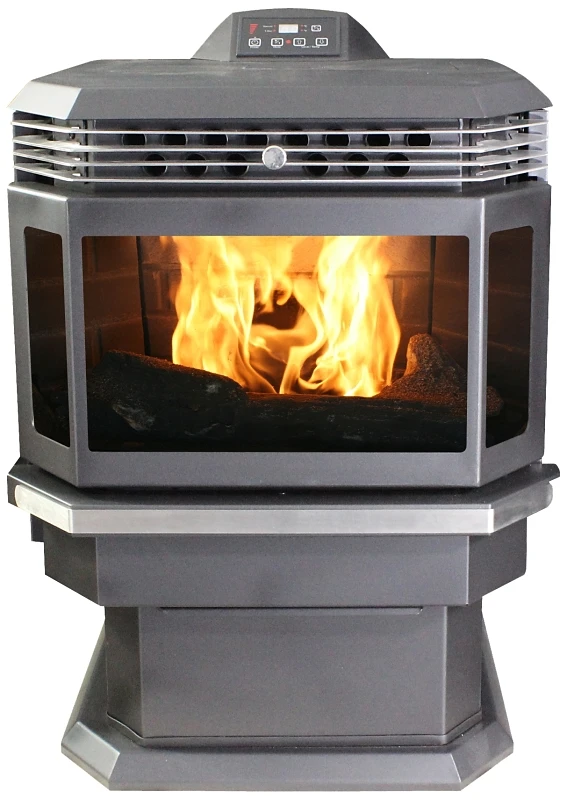 Ashley Ap5660 Bay Window Pellet Stove, Fully Automatic, 48,000 Btus