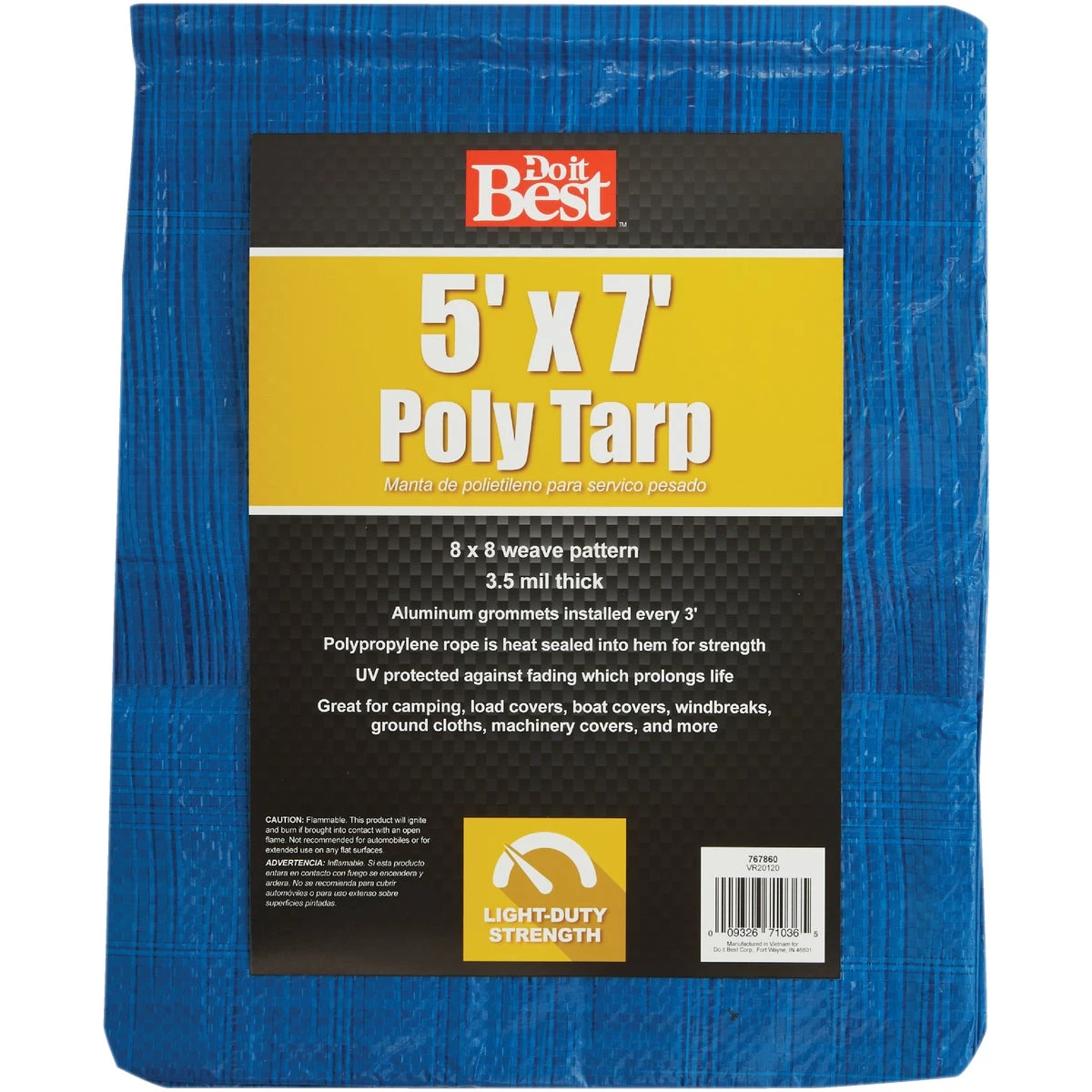 TARP, BLUE 5X7 AP