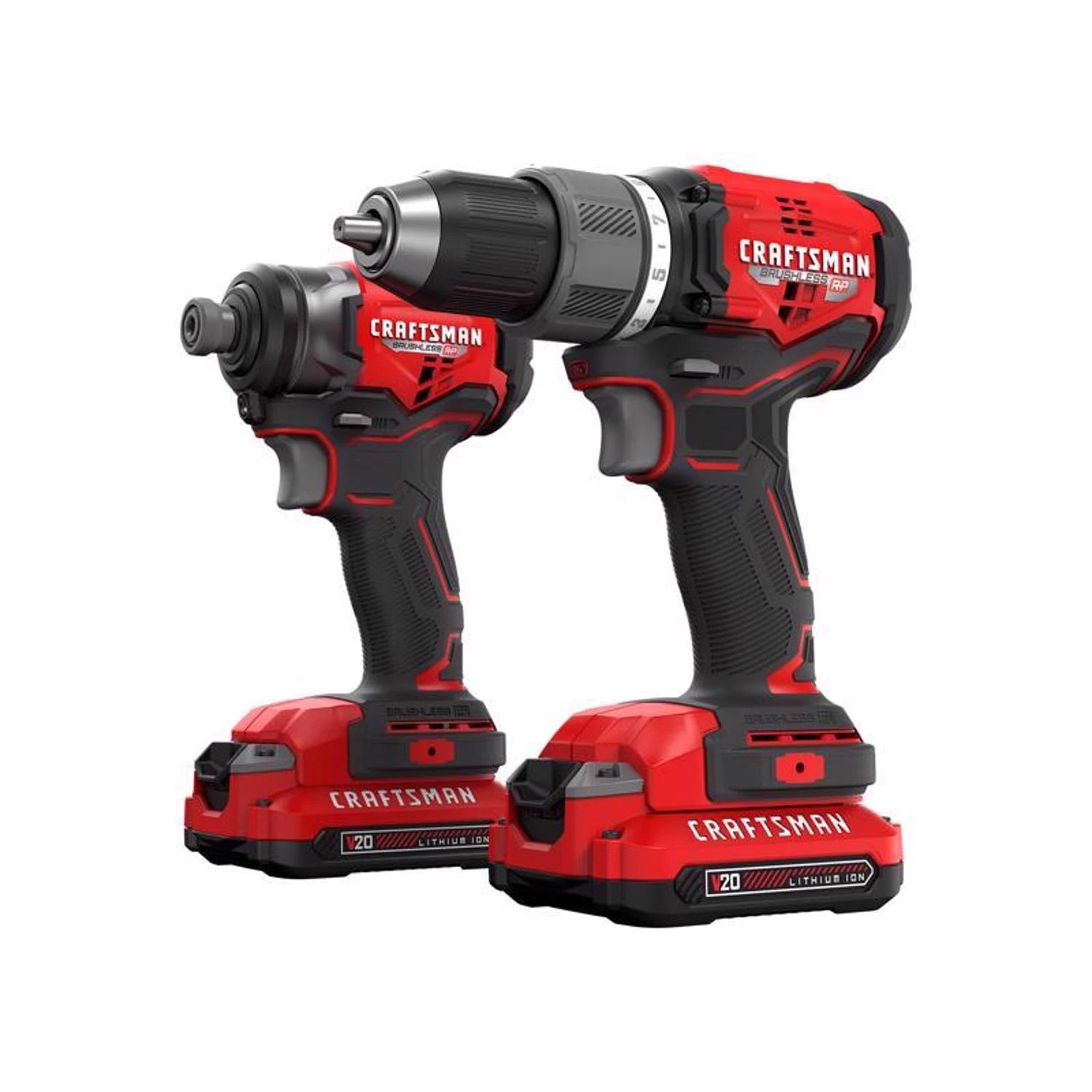 V20 Cordless Brushless 2 Tool Combo Kit With Batteries And Charger