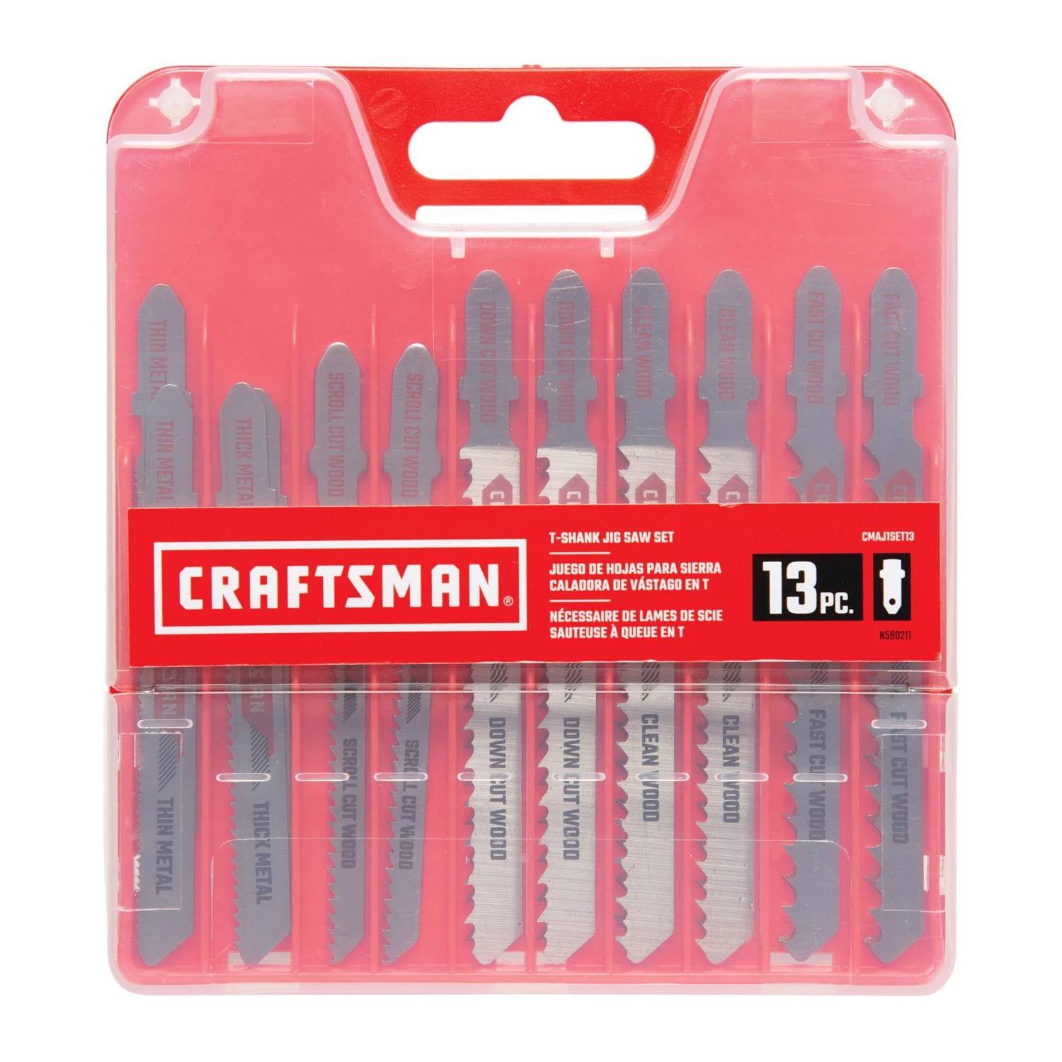 CRAFTSMAN 13-Pack Set T-shank High-carbon Steel Jigsaw Blade