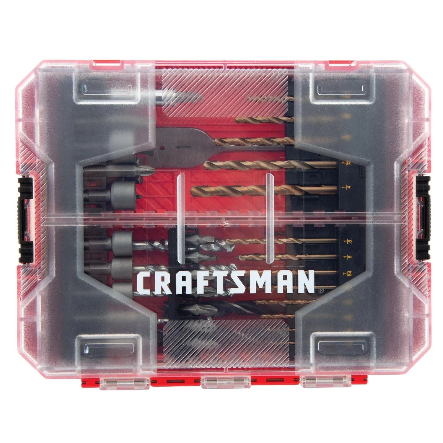 60-piece Drill And Driver Bit Set With Shock-resistant Tool Steel