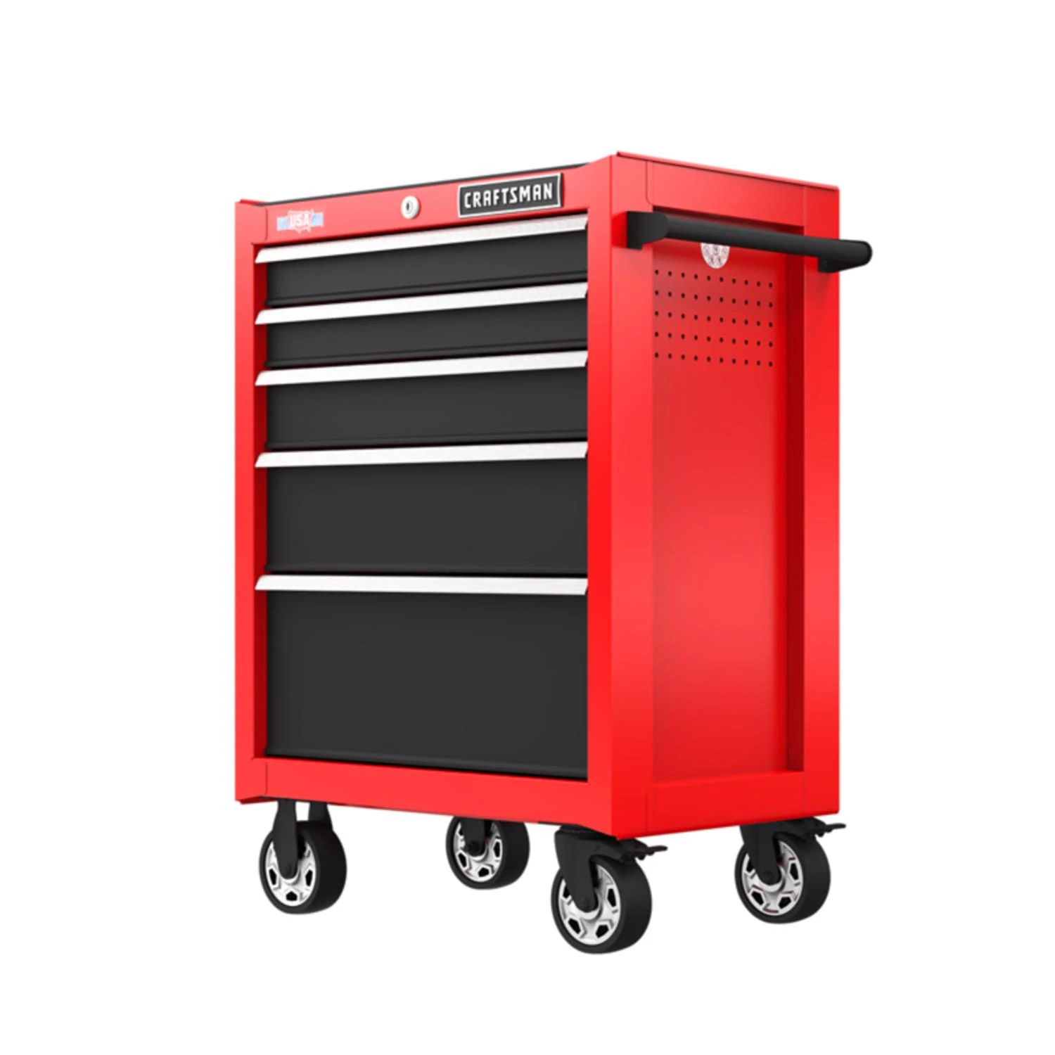 2000 Series 26.5 In. 5-drawer Steel Rolling Tool Cabinet - 37.5 In. H X 18 In. D