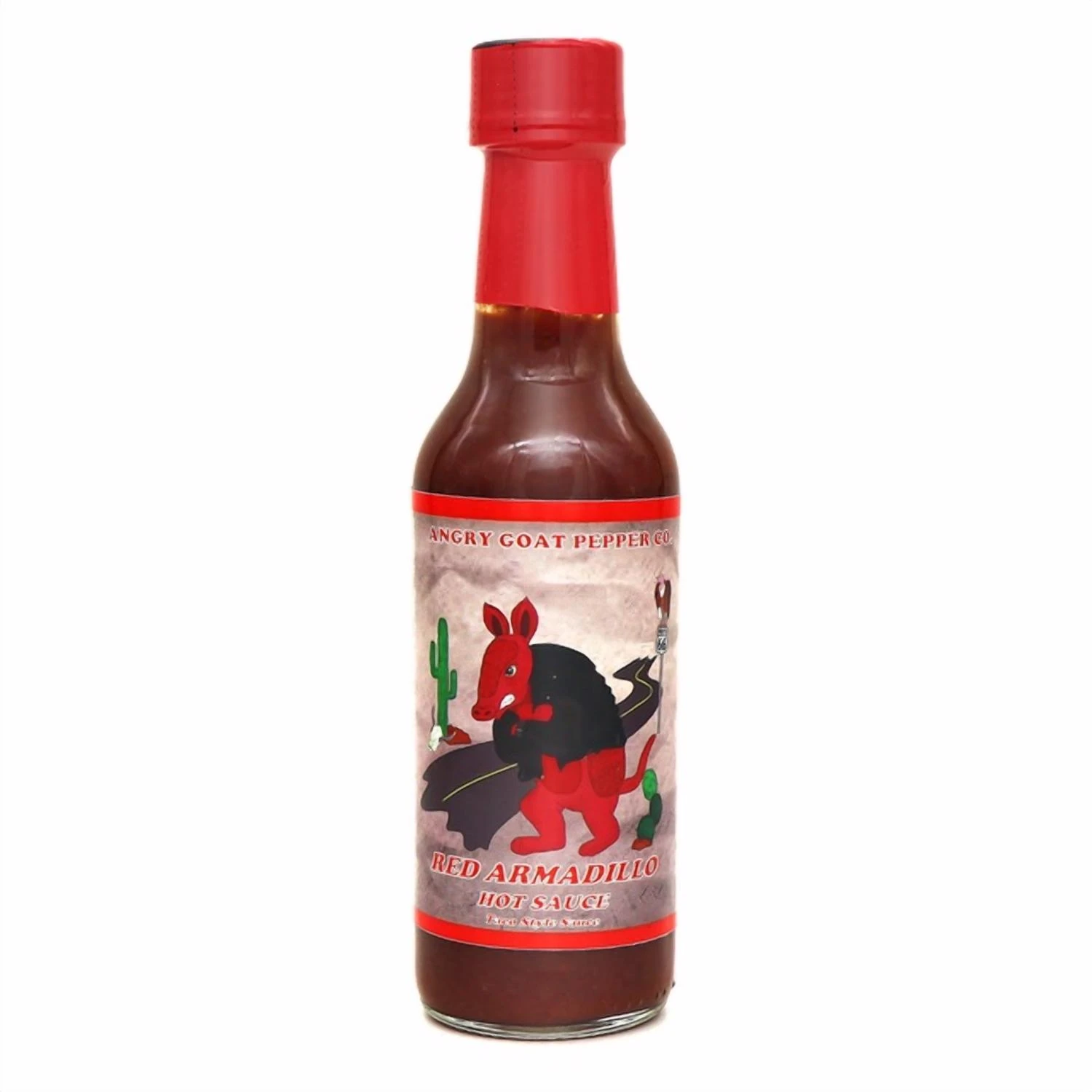 Red Armadillo Hot Sauce 5 Oz - Smoky & Sweet Flavor