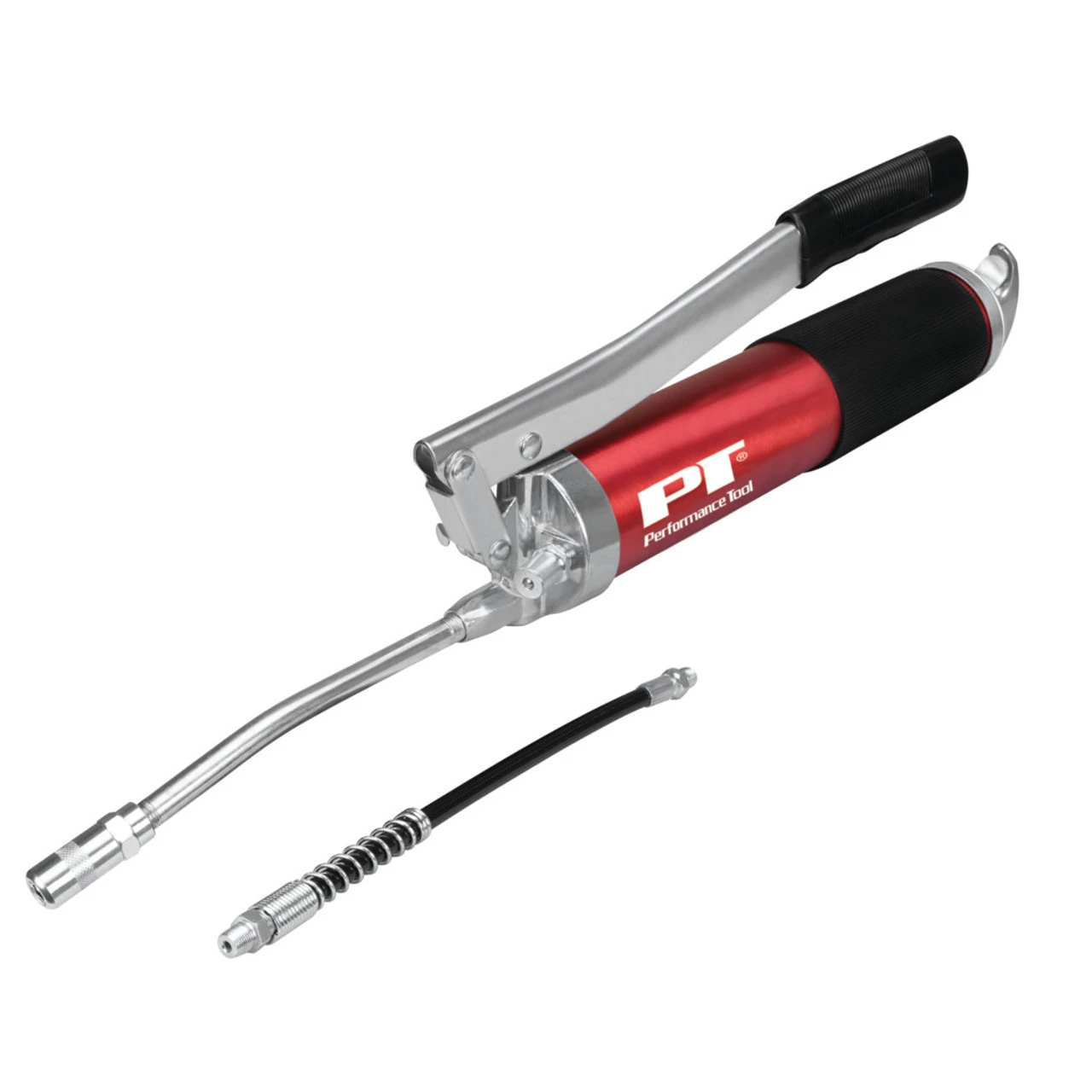 Aluminum Lever Action Grease Gun, 14 Oz, Heavy Duty With Pvc Grip