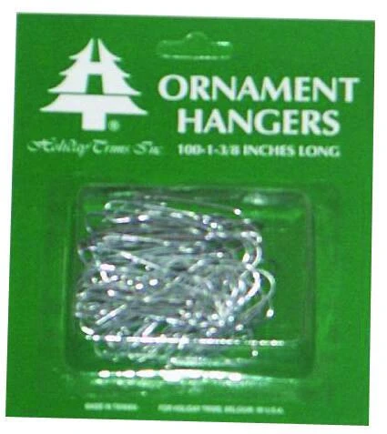 Ornament Hangers, Silver, 100-Ct.