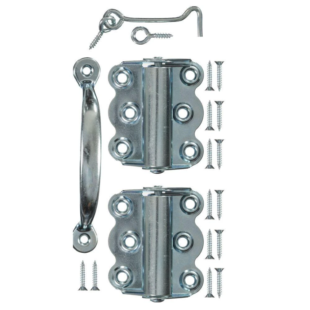 Wood Screen Door Hardware Set Zinc Plated for Easy Installation and Durability