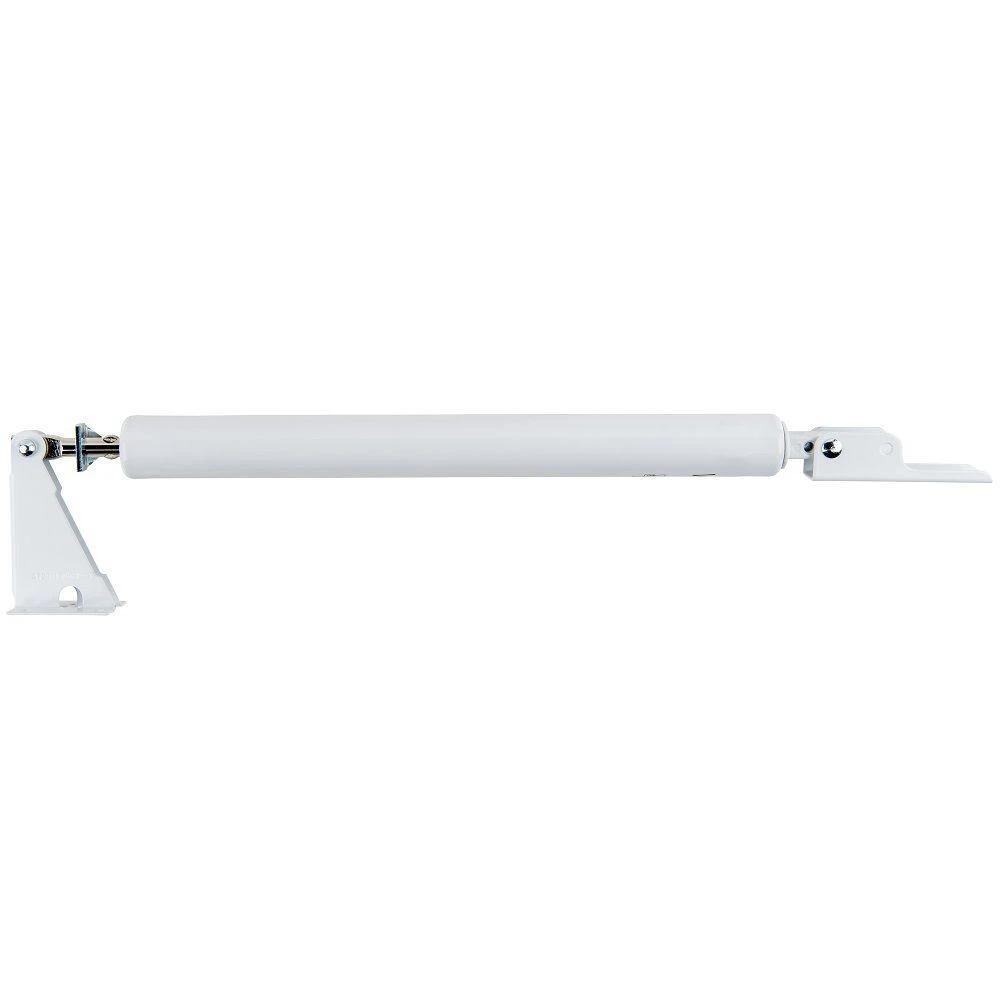 White Hydraulic Door Closer with Adjustable Closing Speed and Backcheck