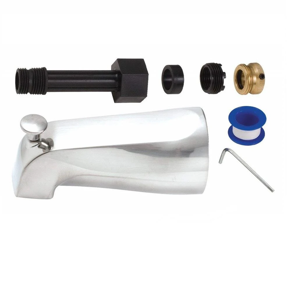 Diverter Tub Spout, Chrome Finish
