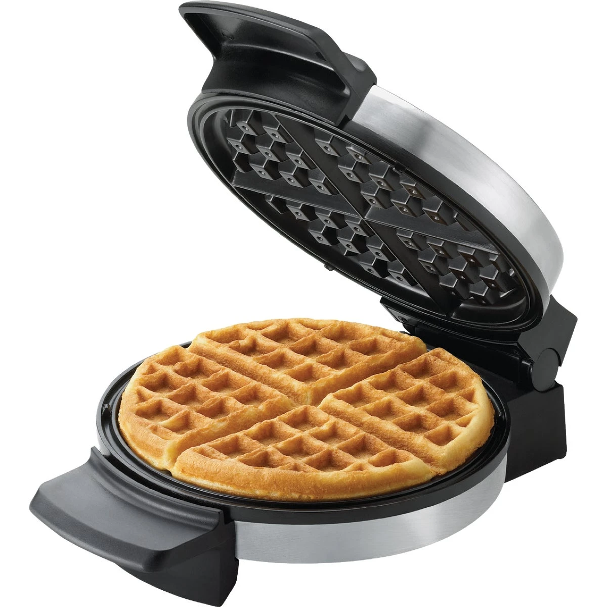 Belgian Waffle Maker, Model 26080, Stainless Steel, Nonstick Plates