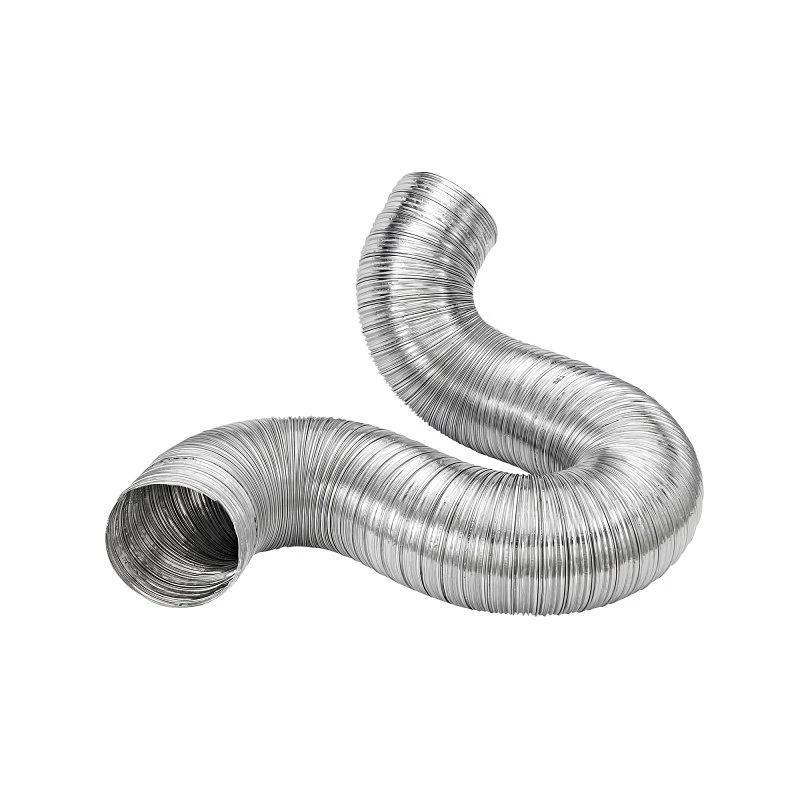 Aluminum Semi-rigid Flexible Duct, 7 In. X 8 Ft. For Hvac Applications