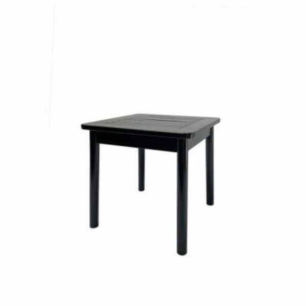 Farmhouse Side Table, Black Hardwood - Jpc-914b - Outdoor Living & Patio Furniture