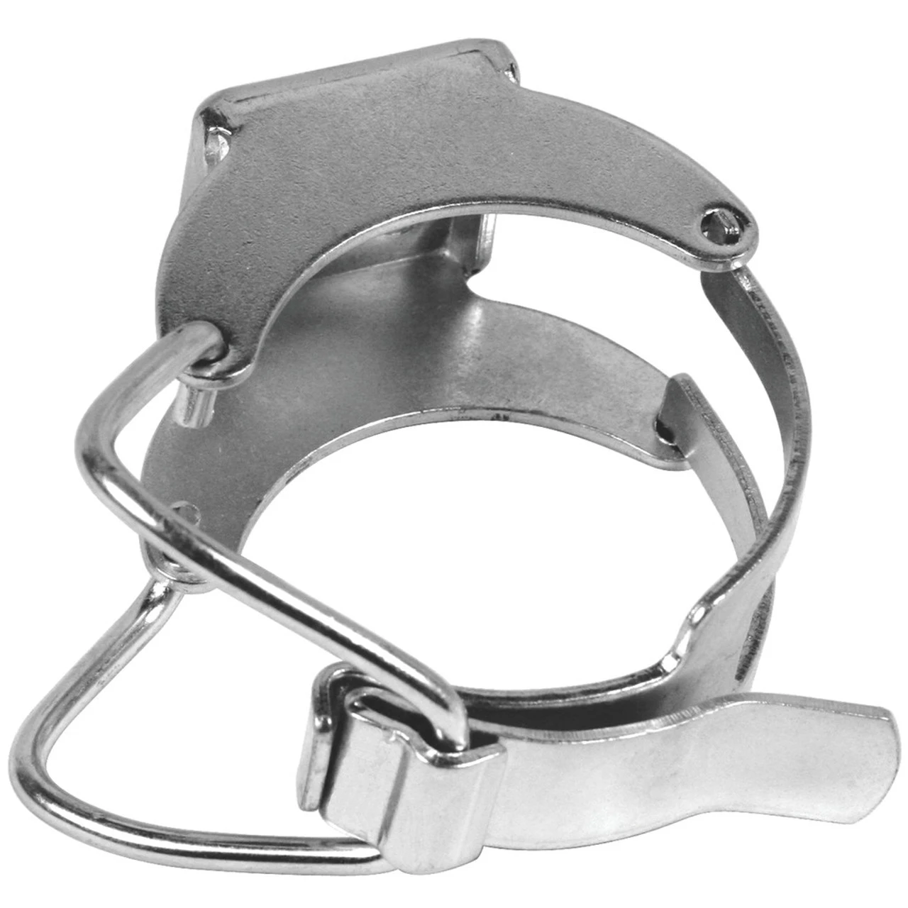 Wall-mount Grease Gun Holder With Center Latch Lock And Corrosion Resistant Finish